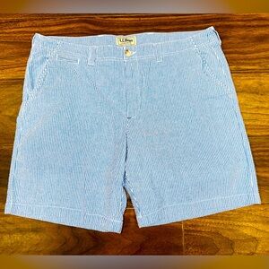 L. L. Bean Blue Striped Standard Fit Shorts Men’s Size 40
